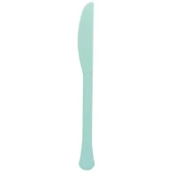 Promo ❤️ Robin's Egg Blue Heavy Weight Plastic Knives, 150ct. by Amscan 🛒