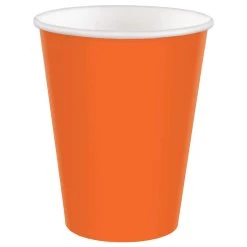 Brand new 🔥 9oz. Orange Peel Paper Cups, 120ct. by Amscan ❤️