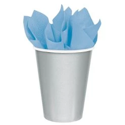 Flash Sale ❤️ 9oz. Silver Paper Cups, 120ct. by Amscan 🔔