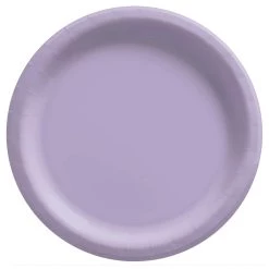 Buy 👍 10" Lavender Round Paper Plates, 80ct. by Amscan 🥰