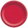 Wholesale 😀 10" Apple Red Round Paper Plates, 80ct. by Amscan 🧨