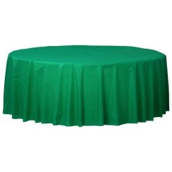 Best reviews of 🎁 84" Festive Green Round Plastic Table Cover, 6ct. by Amscan ⌛