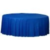Best deal 🧨 84" Bright Royal Blue Round Plastic Table Cover, 6ct. by Amscan 😍