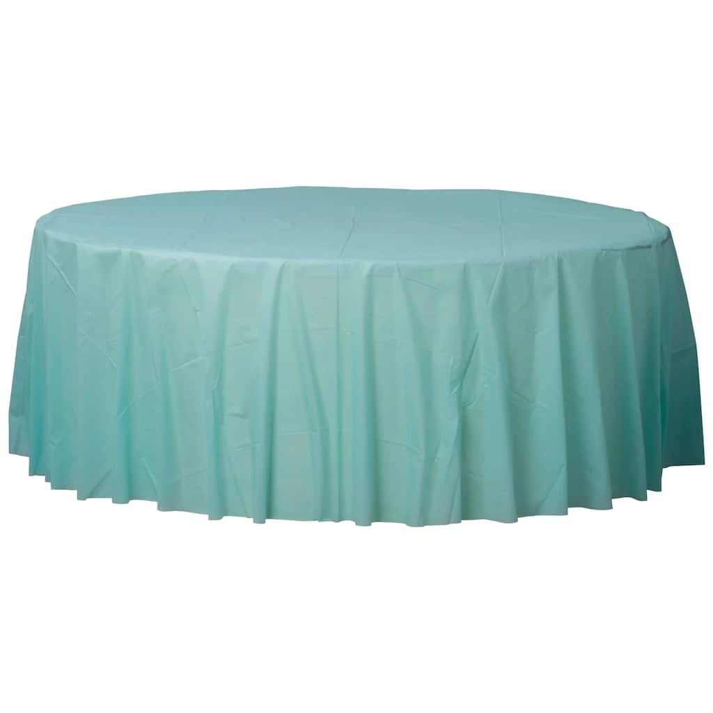 Best deal 🤩 84" Robin's Egg Blue Round Plastic Table Cover, 6ct. by Amscan 🧨 1 Best deal 🤩 84" Robin's Egg Blue Round Plastic Table Cover, 6ct. by Amscan 🧨