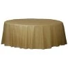 Brand new ✔️ 84" Gold Round Plastic Table Cover, 6ct. by Amscan 🔥