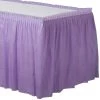 Flash Sale 🧨 Lavender Plastic Table 👗 Skirt, 2ct. by Amscan 🤩