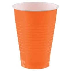 Wholesale 👍 12oz. Orange Peel Plastic Cups, 150ct. by Amscan 👏