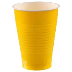 Best Pirce 🎉 12oz. Yellow Sunshine Plastic Cups, 150ct. by Amscan ⭐