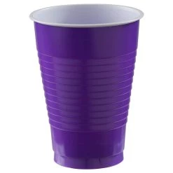 New ❤️ 12oz. Purple Plastic Cups, 150ct. by Amscan 🛒