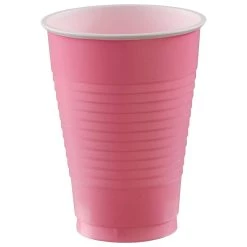Budget 🧨 12oz. Pink Plastic Cups, 150ct. by Amscan 👍