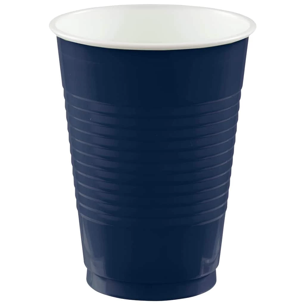 Brand new ❤️ 12oz. Navy Plastic Cups, 150ct. by Amscan 🔥 1 Brand new ❤️ 12oz. Navy Plastic Cups, 150ct. by Amscan 🔥
