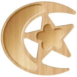 Best Sale 🎁 Eid Celebration Star and Moon Bamboo Platter by Amscan 🛒