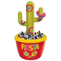 Cheapest 🎉 4.5ft. Cinco de Mayo Jumbo Inflatable Cactus Cooler & Ring Toss Game by Amscan 🔔