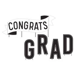 Buy ⭐ 14" Congrats Grad Graduation Yard Sign by Amscan 🛒