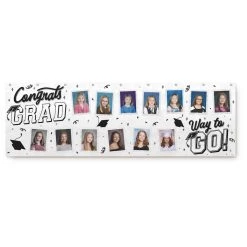 Buy 🎉 6.5ft. Congrats Grad Customizable Photo Outdoor Banner by Amscan 😉