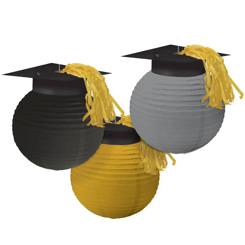 Top 10 π 9.5" Graduation Cap Paper Lanterns, 3ct. by Amscan βοΈ 1 Top 10 π 9.5" Graduation Cap Paper Lanterns, 3ct. by Amscan βοΈ