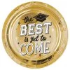 Promo 🥰 10.5" The Best Is Yet to Come Graduation Round Paper Plates, 24ct. by Amscan 🔥