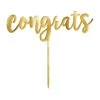 Cheapest 🤩 6.5" Gold Congrats Graduation Cake Toppers, 2ct. by Amscan 🥰