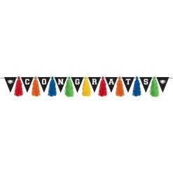 Discount 🧨 10ft. Graduation Multicolor Pennant Tassel Garland, 2ct. by Amscan 🔥