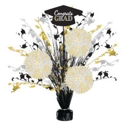 Cheap ⌛ 18" Graduation Tinsel Burst Centerpiece, 4ct. by Amscan ✔️