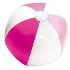 New 🌟 13" Pink & White Inflatable Beach Ball, 12ct. by Amscan 🛒