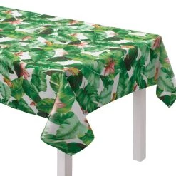 Cheap 🔔 104" Tropical Jungle Fabric Table Cover by Amscan ⭐