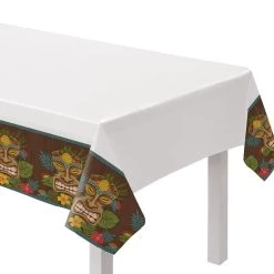 Best Sale ❤️ 84" Vintage Tiki Plastic Table Cover, 6ct. by Amscan 👍