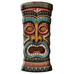 Deals 🌟 23" ☀️ Summer Tiki Head Vac Form Decoration, 3ct. by Amscan ❤️