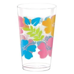 Discount 😀 16oz. ☀️ Summer Luau Plastic Hibiscus Tumblers, 26ct. by Amscan 😉