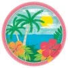 Promo ✔️ 9" Luau ☀️ Summer Vibes Paper Plates, 60ct. by Amscan 😉