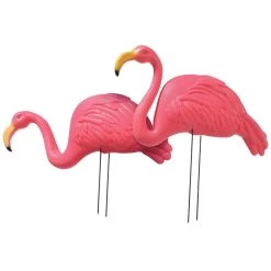 Deals 🔥 Summer Luau Flamingo Yard Stakes, 2ct. by Amscan 🤩
