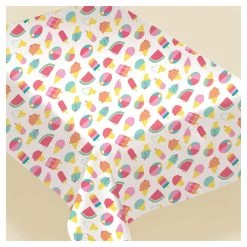 Budget 🤩 90" ☀️ Summer Just Chillin' Flannel-Backed Vinyl Table Covers, 2ct. by Amscan ✔️