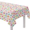 Brand new ⭐ 90" 🌞 Summer Hibiscus Flannel-Backed Vinyl Table Covers, 2ct. by Amscan ⌛