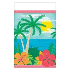 Best Sale 🔥 84" Luau 🌞 Summer Vibes Plastic Table Cover, 6ct. by Amscan 😀