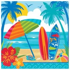 Brand new 🌟 Summer Sun & Surf Lunch Napkins, 72ct. by Amscan 👍