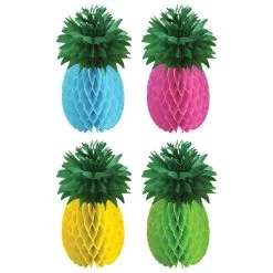 Hot Sale ⌛ Summer Pineapple Honeycomb Centerpieces, 8ct. by Amscan 😀