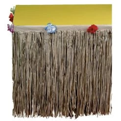 Wholesale 😍 10ft. 🌞 Summer Luau Natural Tissue Table 👗 Skirts, 2ct. by Amscan ✔️