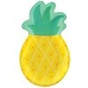 Best deal 👍 10.5" Tutti Frutti Pineapple Shaped Paper Plates, 24ct. by Amscan ⭐