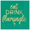Flash Sale 😍 Green Eat, Drink, Flamingle Beverage Napkins, 48ct. by Amscan ✔️
