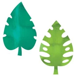 Promo 😍 Summer Luau Giant Foil Palm Leaves, 24ct. by Amscan 🛒