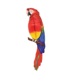 Best Pirce 😀 23" 🌞 Summer Luau Parrot Honeycomb Decorations, 4ct. by Amscan 👏