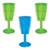 Budget 🔥 14oz. ☀️ Summer Tiki Plastic Wine Glasses, 8ct. by Amscan 🔔