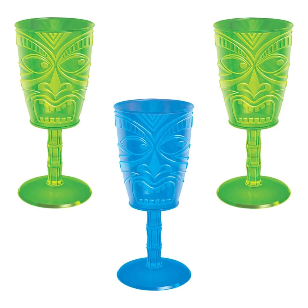 Budget π₯ 14oz. βοΈ Summer Tiki Plastic Wine Glasses, 8ct. by Amscan π 1 Budget π₯ 14oz. βοΈ Summer Tiki Plastic Wine Glasses, 8ct. by Amscan π