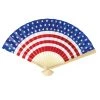Budget 🛒 Patriotic Stars & Stripes Paper Fan Favors, 12ct. by Amscan 👏