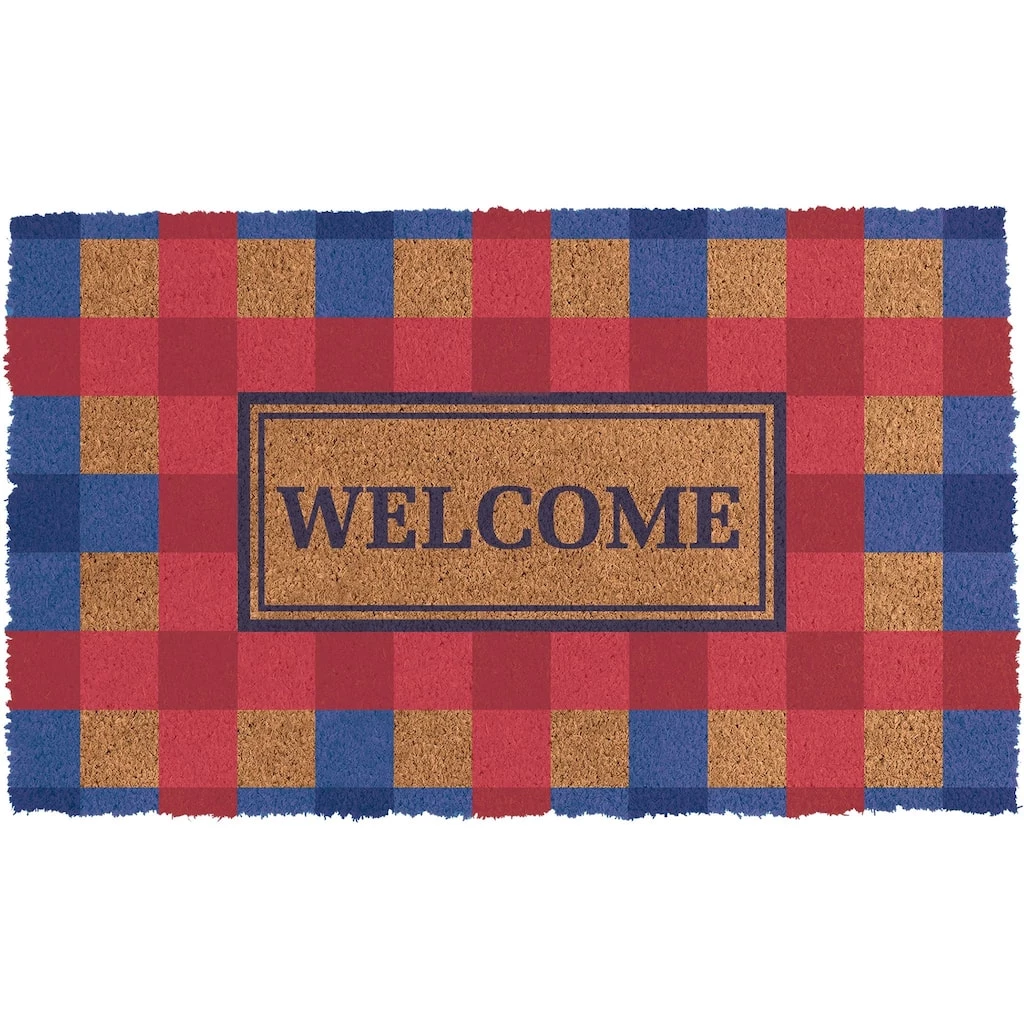 Promo βοΈ Red & Blue Gingham Doormat by Amscan π 1 Promo βοΈ Red & Blue Gingham Doormat by Amscan π
