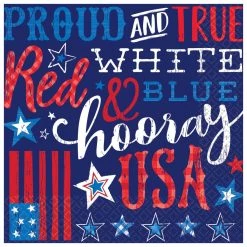 Best deal 💯 Patriotic Proud & True Lunch Napkins, 72ct. by Amscan 👏