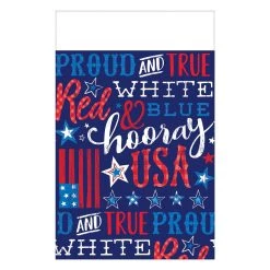 Top 10 ❤️ 102" Patriotic Proud & True Plastic Table Covers, 3ct. by Amscan ⭐