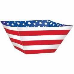 Cheapest 😉 11" Patriotic Stars & Stripes Square Paper Bowls, 9ct. by Amscan 🎁