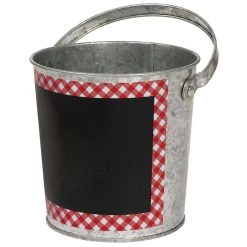 Best Pirce 🔔 5" Galvanized 🌞 Summer Picnic Chalkboard Bucket, 6ct. by Amscan 💯