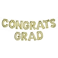 Best Sale 😀 16ft. Congrats Grad Air-Filled Balloon Letter Banner Kit by Amscan 🤩